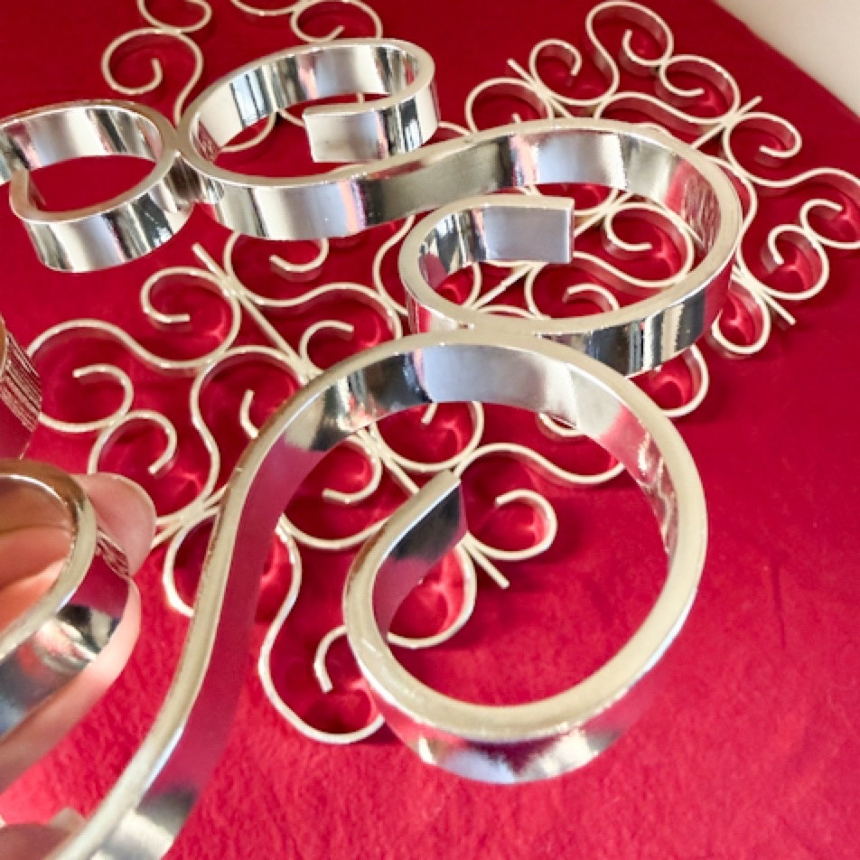 Christofle grand dessous de plat et 2 dessous de bouteille Arabesque -photo-4