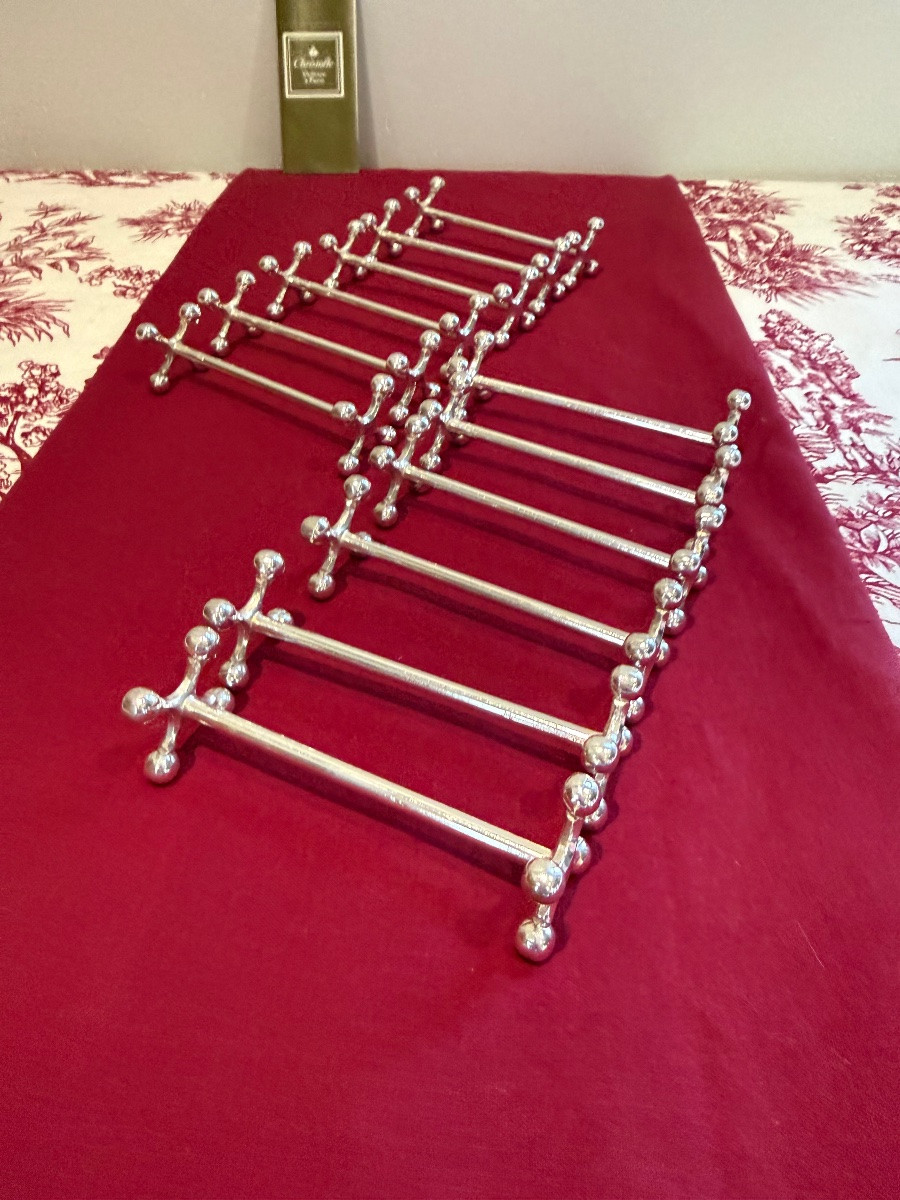 Christofle 12 reposé-couteaux « 4 boules »-photo-2