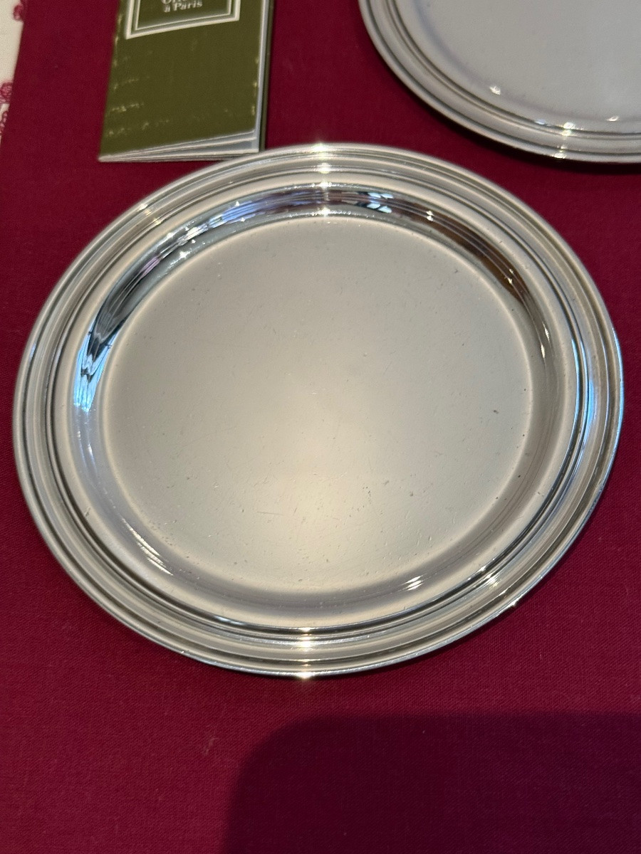 Christofle Pair Of Coasters Albi-photo-2