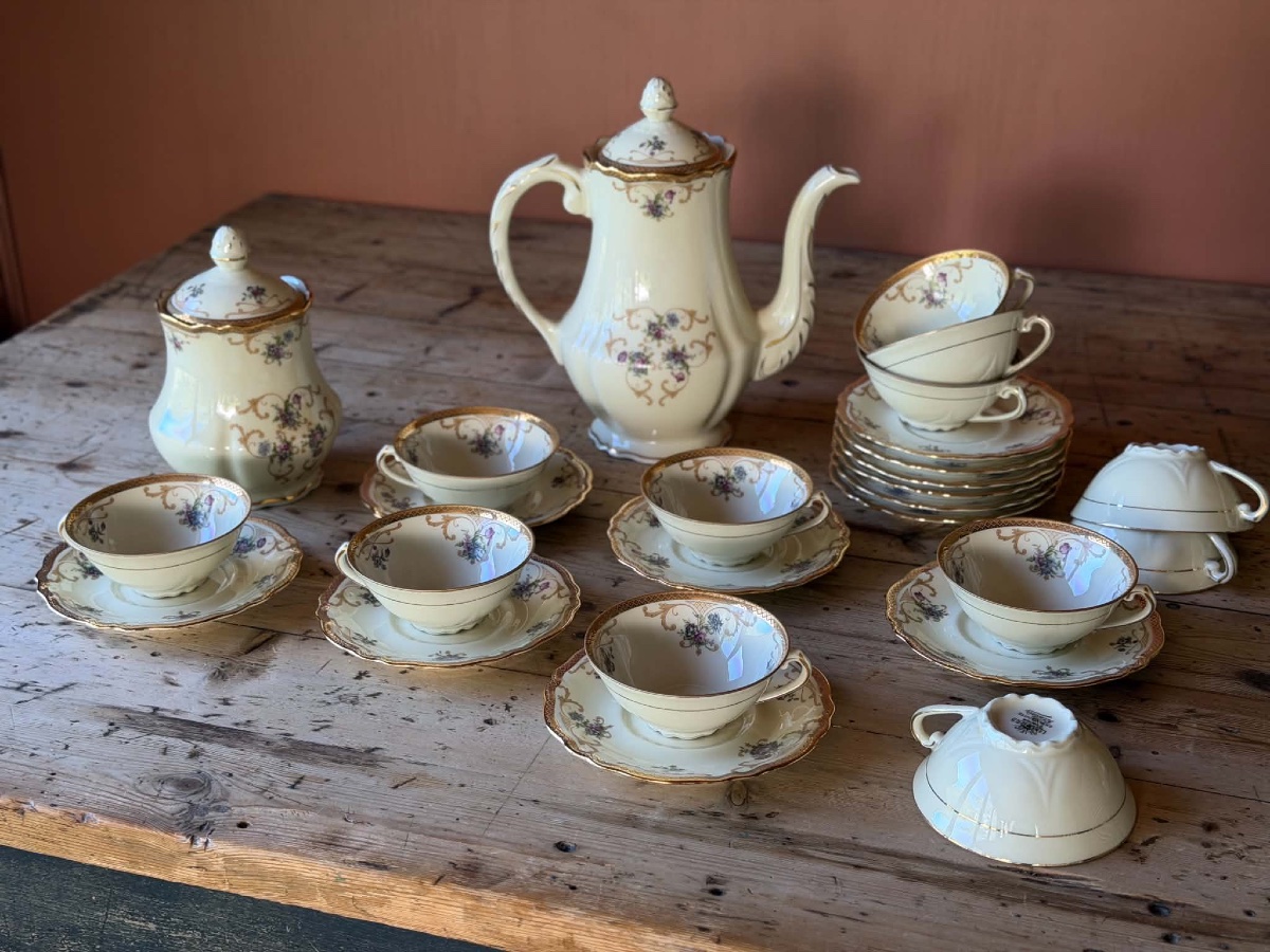 Limoges Porcelain Dinner Service 84 Pieces-photo-3