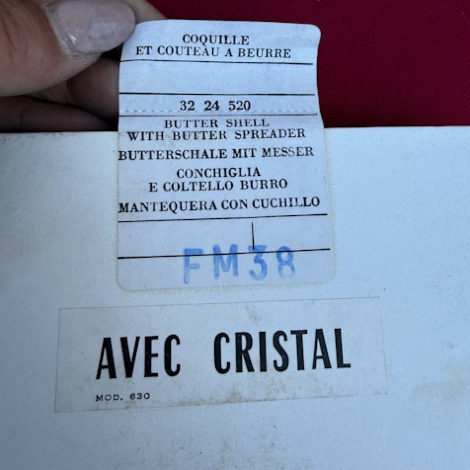 Christofle beurrier coquille avec couteau-photo-2
