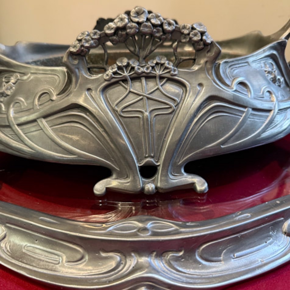 Jardinière et son surtout Art Nouveau-photo-1