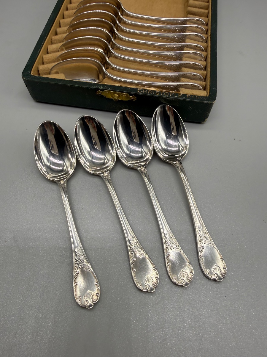 Christofle 12 Marly Mocha Spoons-photo-4