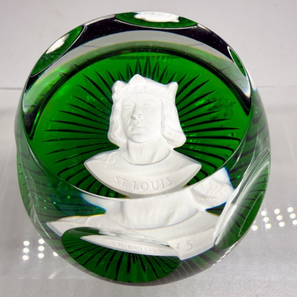 Baccarat - Le Médaillier Franklin  1976 - Presse-papier Saint Louis 