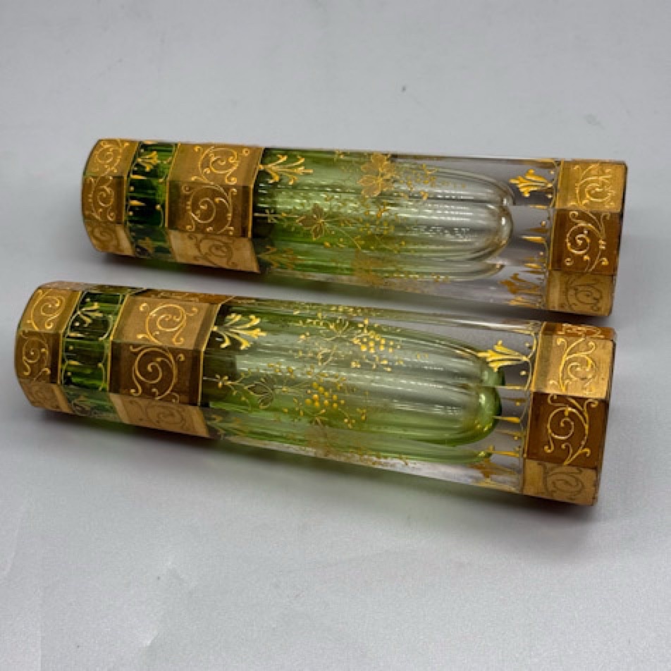 Pair Of Bohemian Single-flower Vases, 1890–1900-photo-3