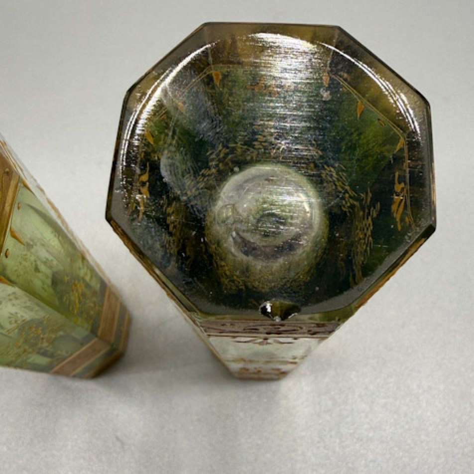Pair Of Bohemian Single-flower Vases, 1890–1900-photo-1