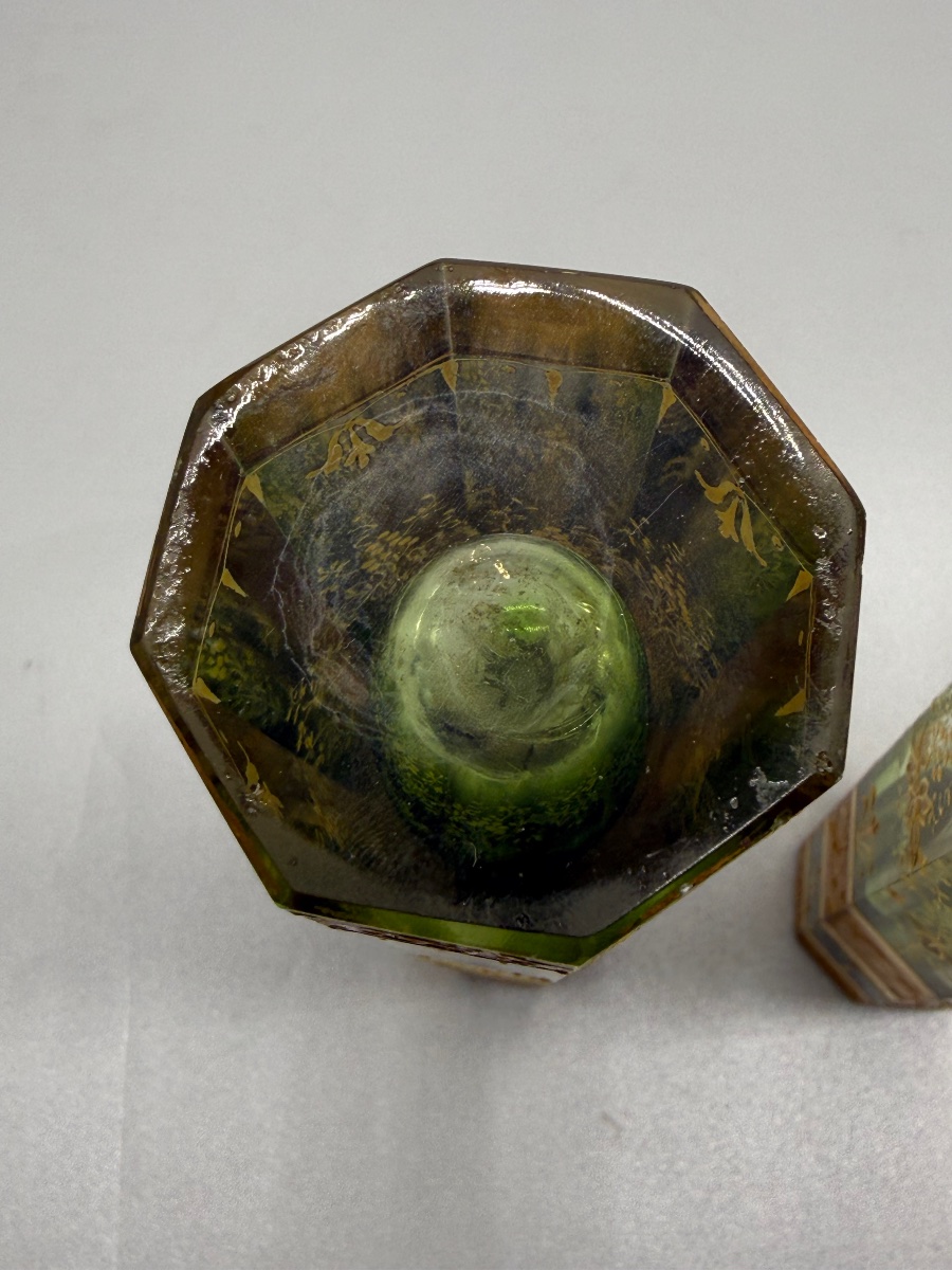 Pair Of Bohemian Single-flower Vases, 1890–1900-photo-2