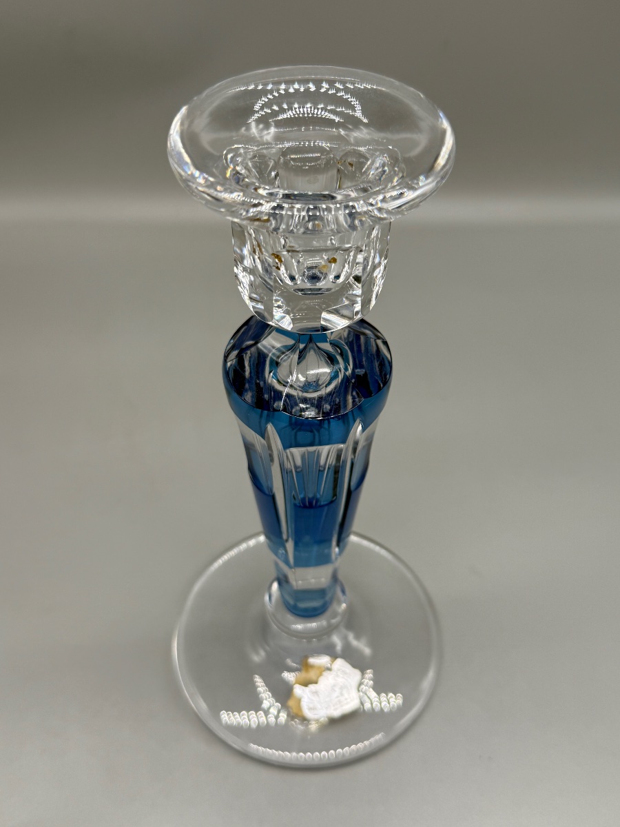 Bougeoir cristal Val Saint Lambert -photo-3