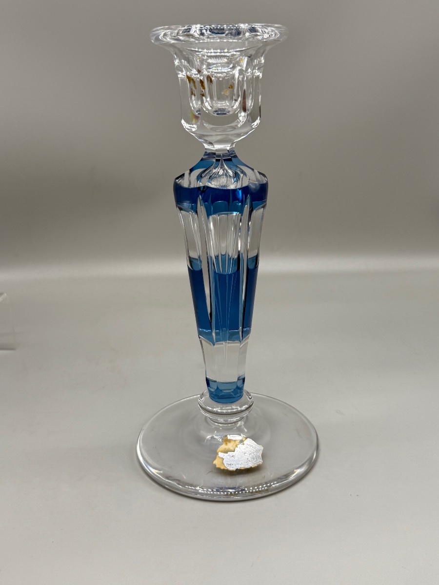 Bougeoir cristal Val Saint Lambert 
