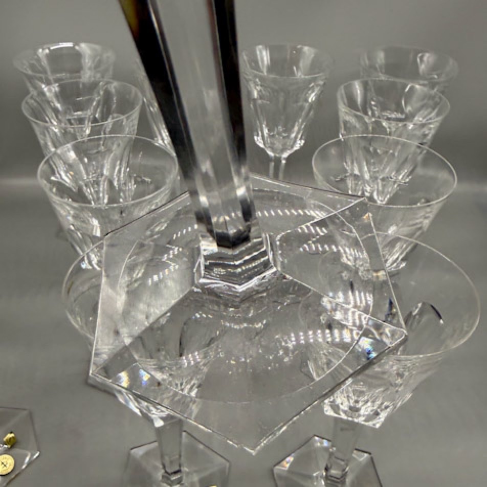 12 verres à eau cristal de Lorraine -photo-3