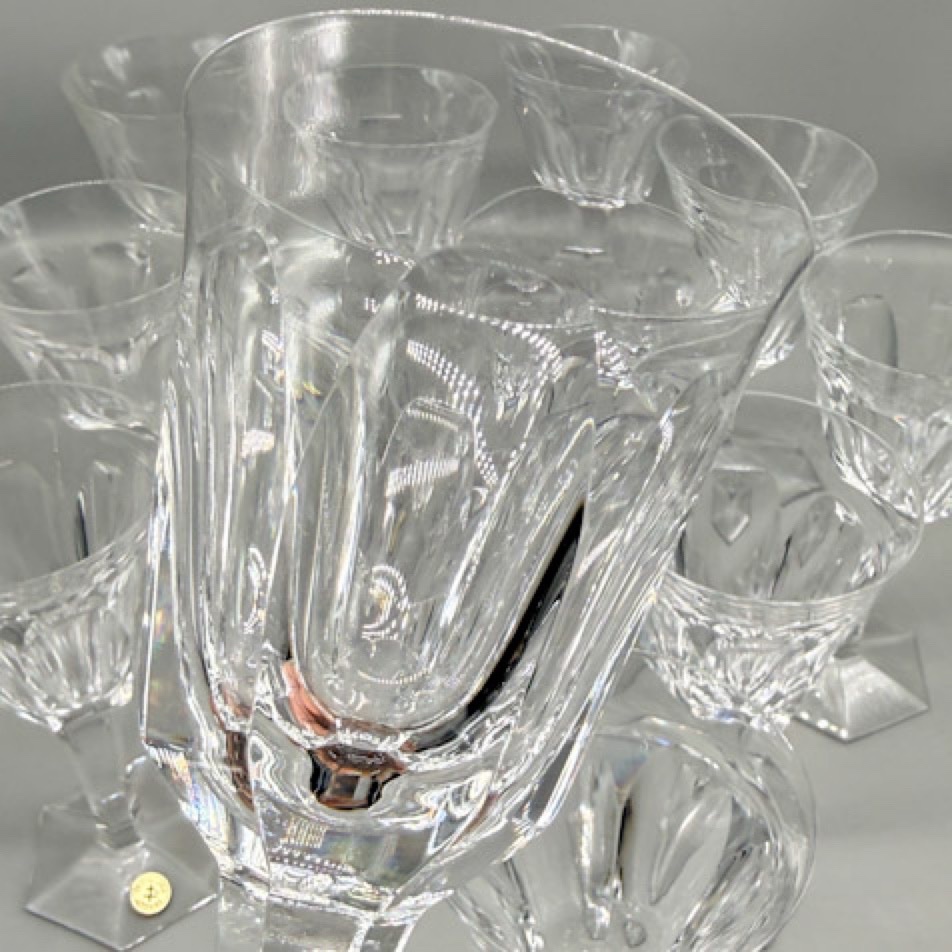 12 verres à vin cristal de Lorraine-photo-2