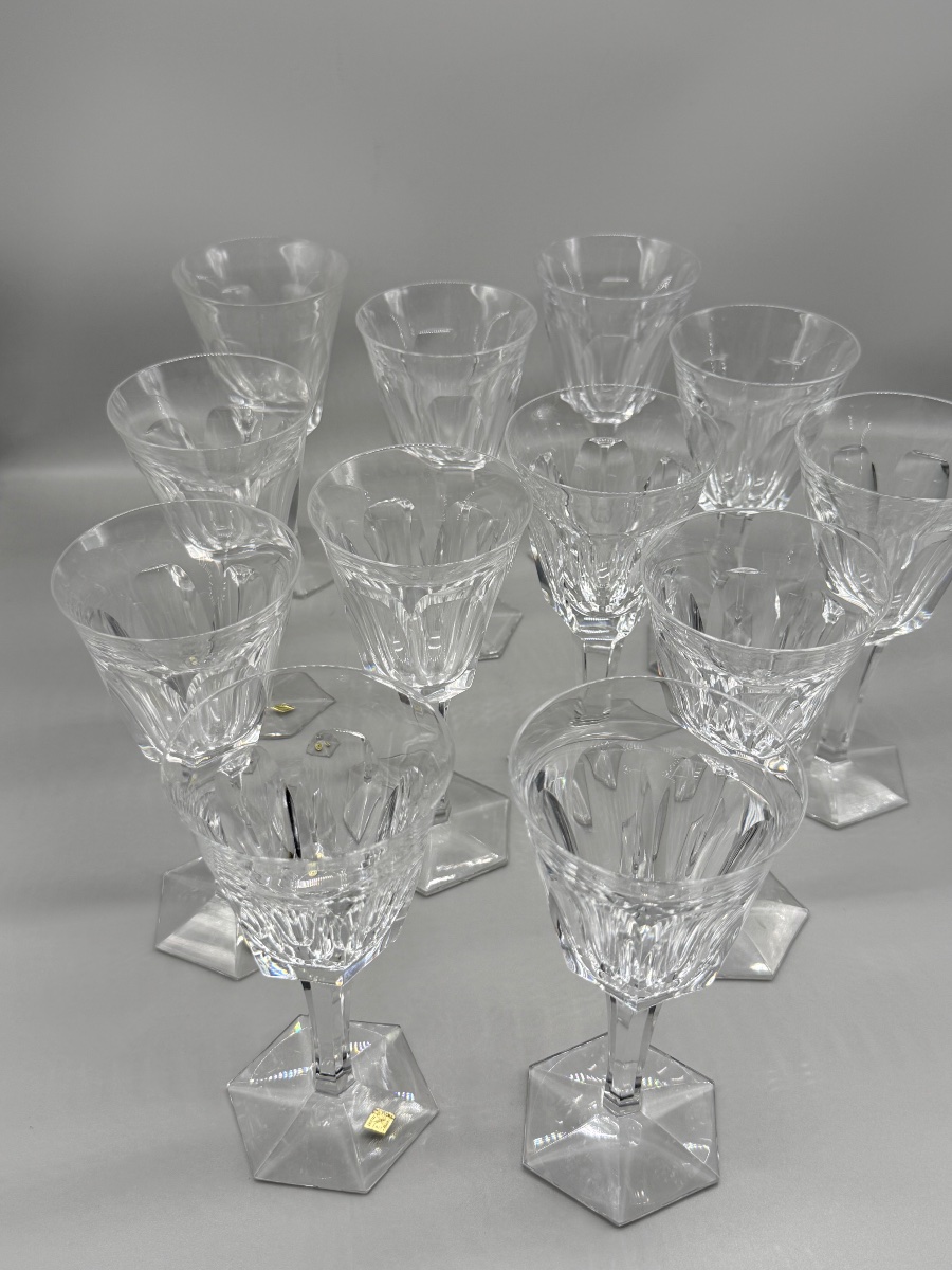 12 verres à vin cristal de Lorraine-photo-4