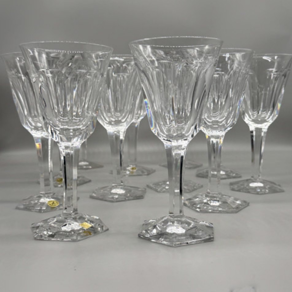 12 verres à vin cristal de Lorraine