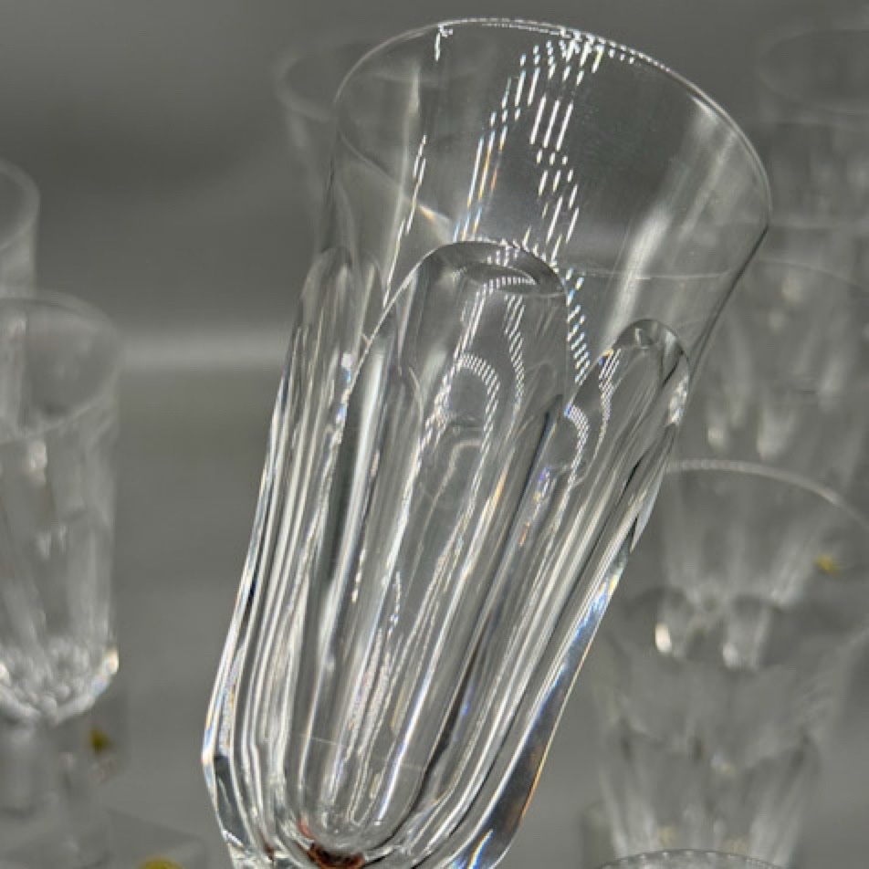 12 flûtes à champagne cristal de Lorraine-photo-2