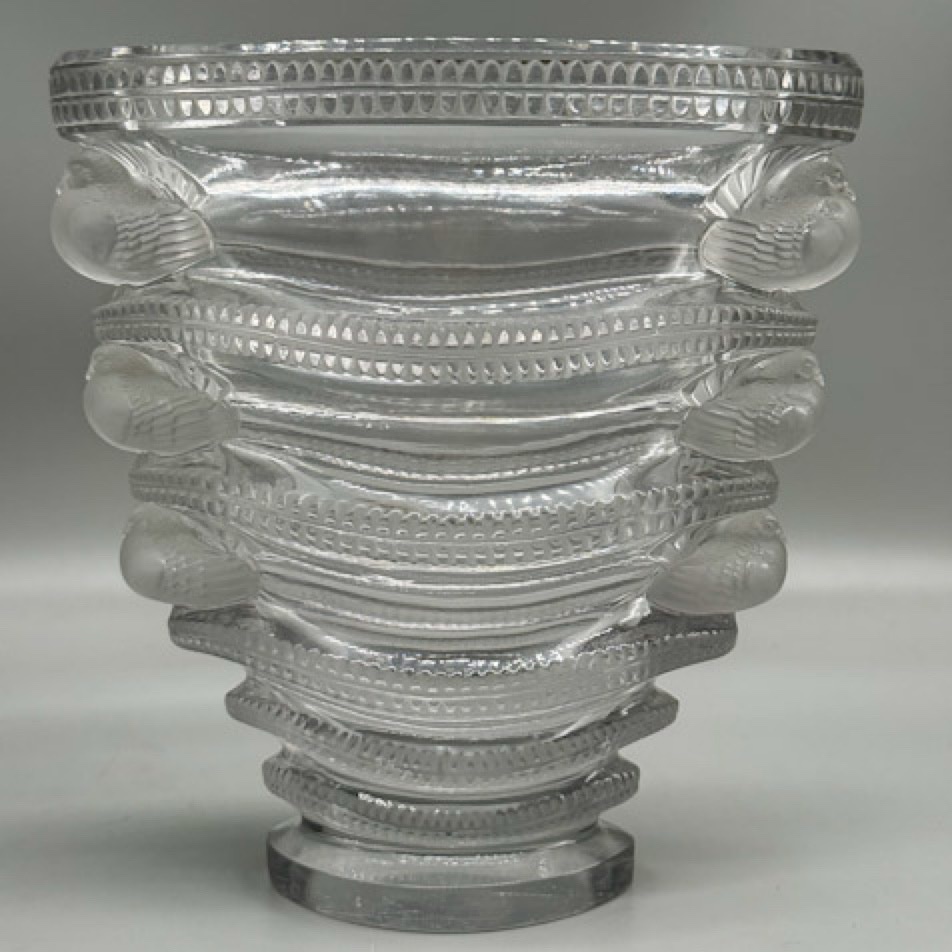 R.Lalique Vase Saint Marc 