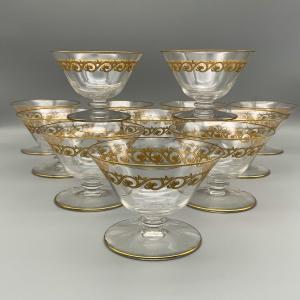 Saint Louis 12 Champagne Glasses