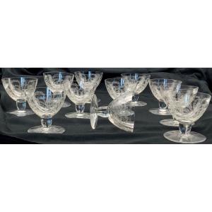 Baccarat 12 Ispahan Wine Glasses