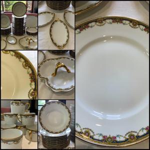 Limoges Porcelain Table Service 114 Pieces 