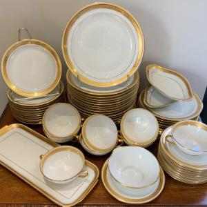 Limoges Porcelain Table Service 53 Pieces 