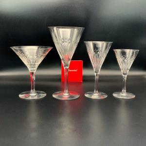 Baccarat Service Of 46 Louis XVI Style Glasses