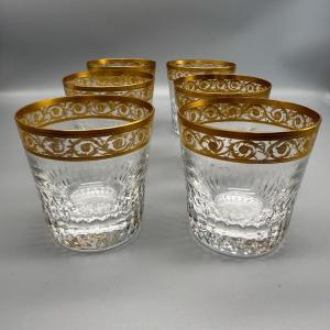 Saint Louis 6 Thistle Old Fashion Whiskey Glasses