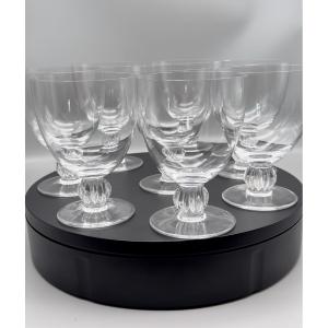 Lalique 8 Algiers Water Glasses