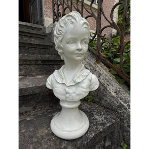 Large Bust Of A Young Girl After Houdon