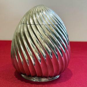 Boîte à thé en argent Sterling 925