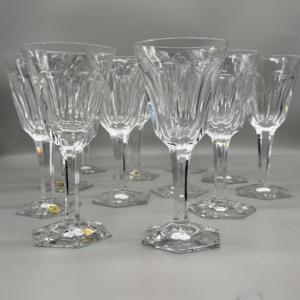 12 verres à vin cristal de Lorraine