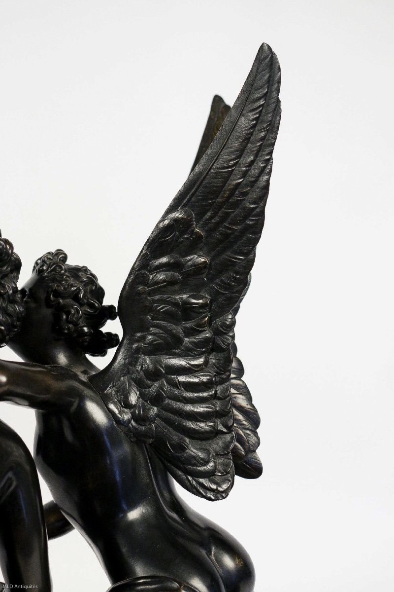 French Romantic Period, Patinated Bronze Sculpture Circa 1830-1840-photo-6