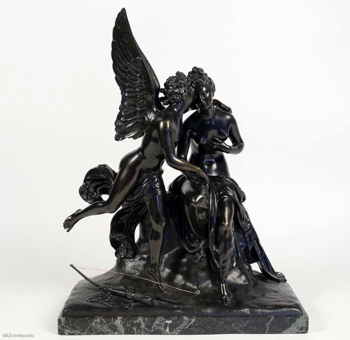 French Romantic Period, Patinated Bronze Sculpture Circa 1830-1840-photo-7