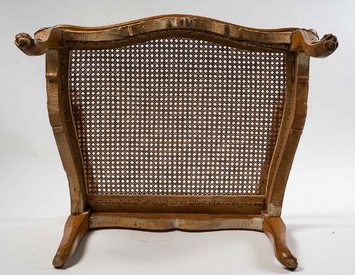 Jean-baptiste Cresson Fauteuil à Fond De Cannes D’époque Louis XV Vers 1750-photo-6