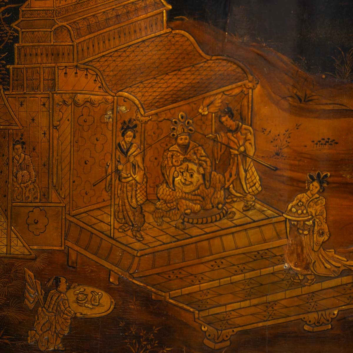 Pair Of Louis XV-period Vernis Parisien Sideboards, Stamped Mathieu Criard Circa 1750-photo-2