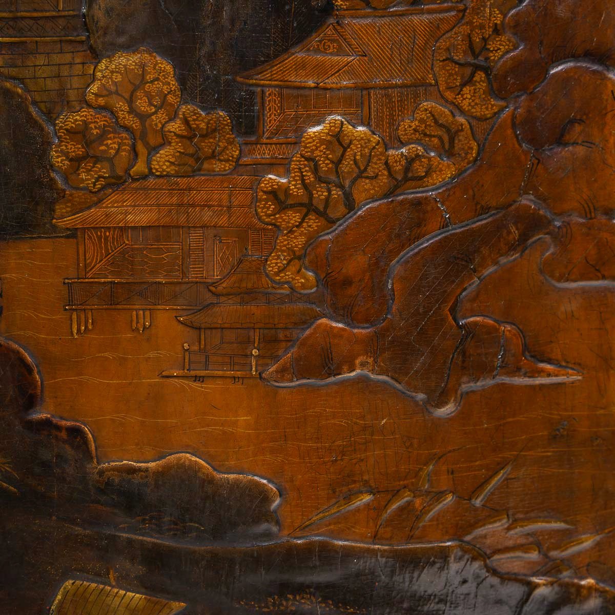 Pair Of Louis XV-period Vernis Parisien Sideboards, Stamped Mathieu Criard Circa 1750-photo-5