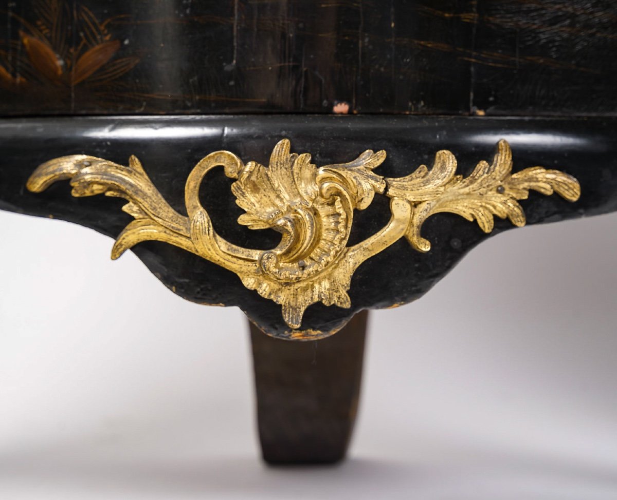 Pair Of Louis XV-period Vernis Parisien Sideboards, Stamped Mathieu Criard Circa 1750-photo-6