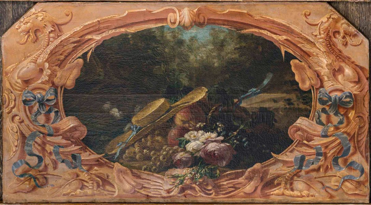 Alphonse Carrière (1808-1881) - Paneled Decoration Of Six Bird Still Lifes Circa 1850-1860-photo-4