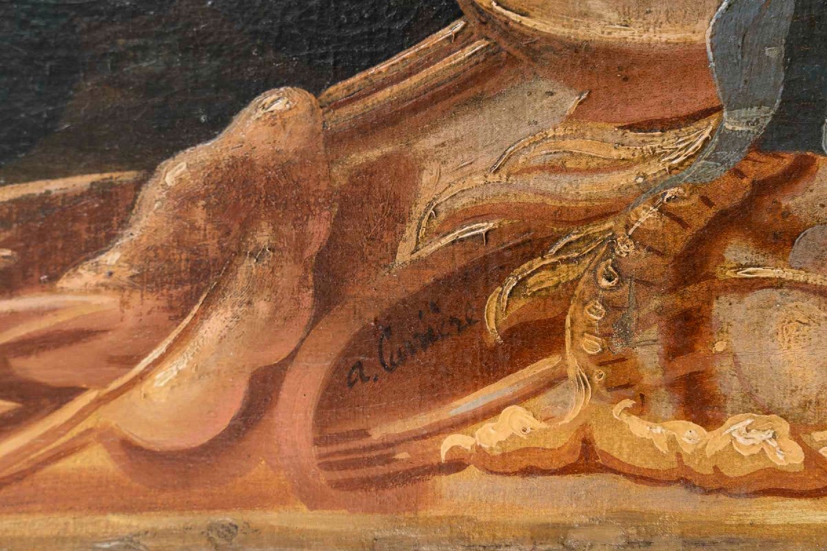 Alphonse Carrière (1808-1881) - Paneled Decoration Of Six Bird Still Lifes Circa 1850-1860-photo-5