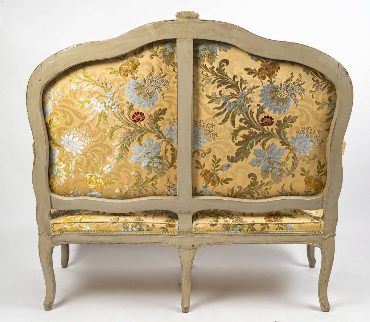 Louis XV Period Beechwood Lacquered Sofa Stamped By Jean-baptiste Delaunay, Circa 1770-photo-4
