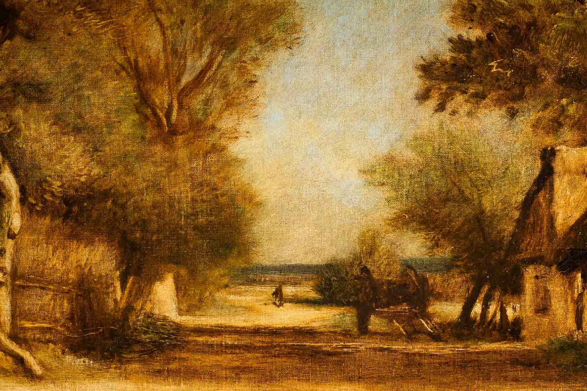 Jules Dupré (1811-1889) Paysage De L’isle Adam Oil On Canvas Circa 1860-photo-1