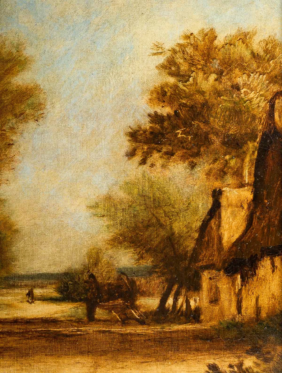 Jules Dupré (1811-1889) Paysage De L’isle Adam Oil On Canvas Circa 1860-photo-3