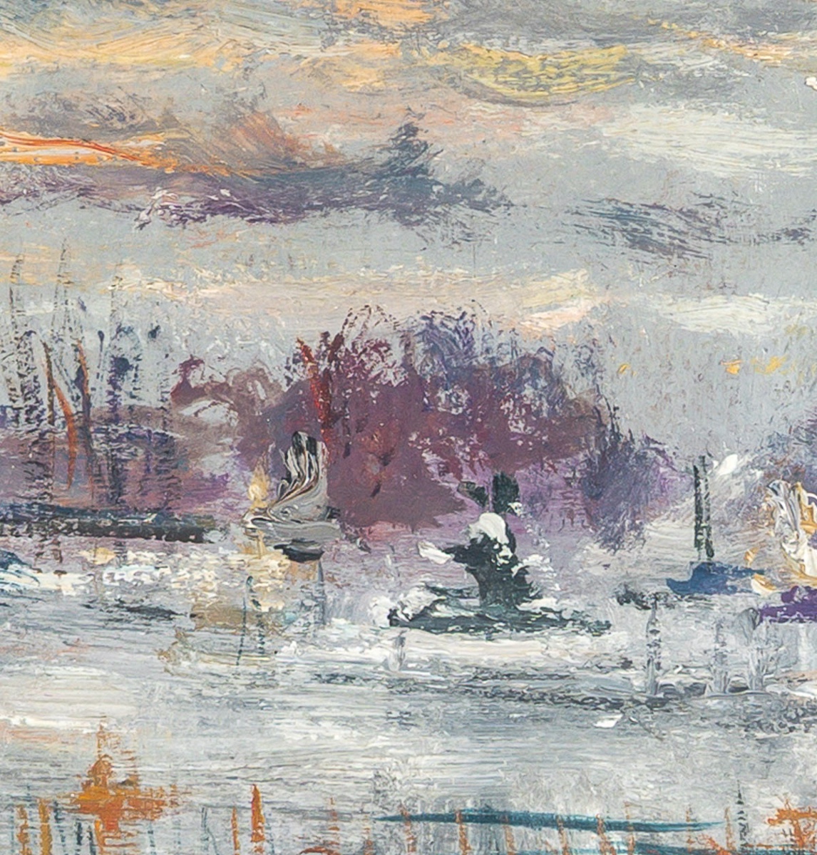 Serge Belloni (1925-2005) - Place De La Concorde Oil On Canvas Dated 1973-photo-2