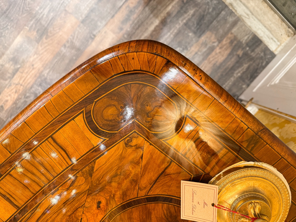 Louis XIV Period Chest Of Drawers With Heart Marquetry From Dauphiné, Circa 1700-1710-photo-4