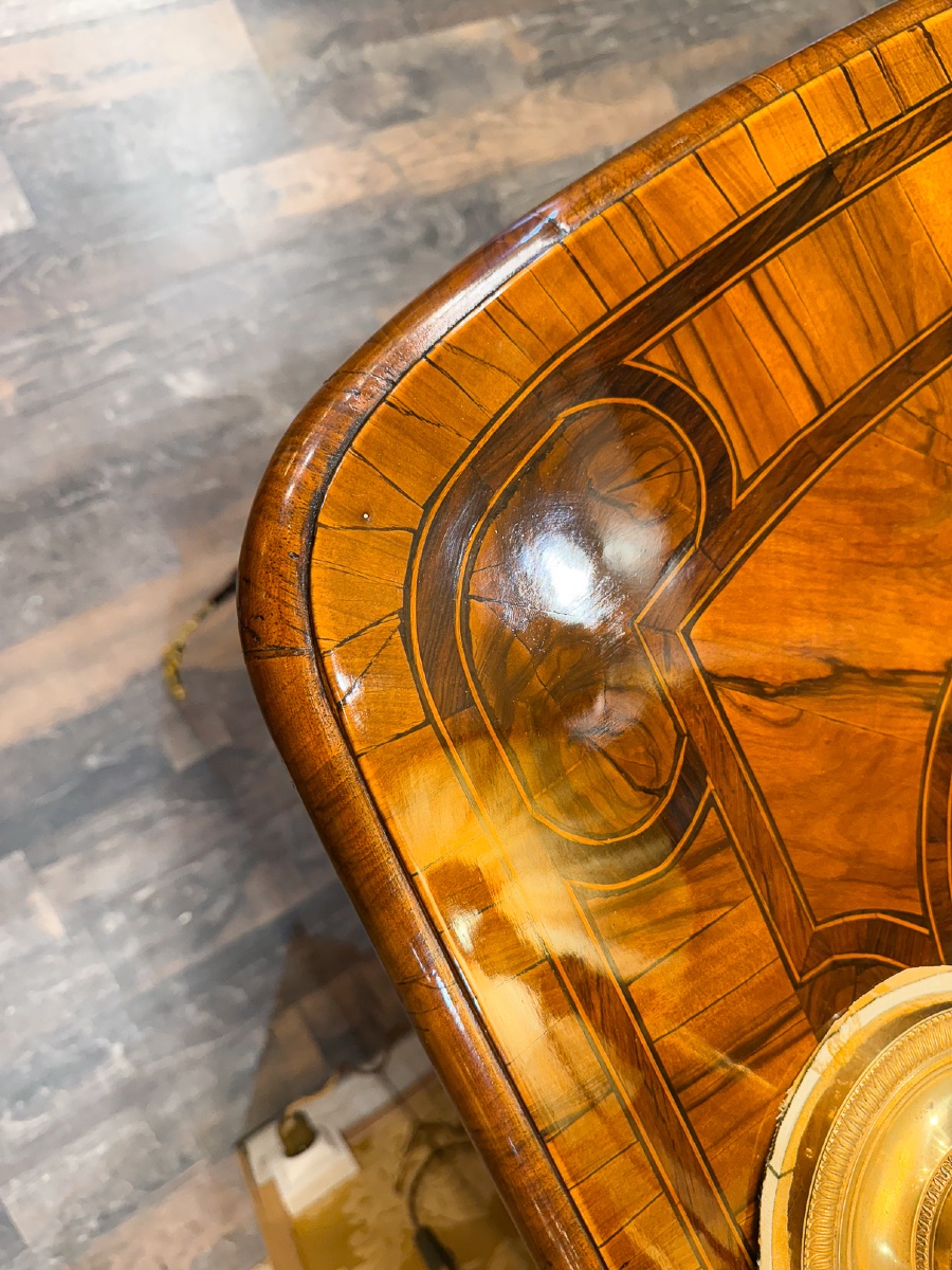 Louis XIV Period Chest Of Drawers With Heart Marquetry From Dauphiné, Circa 1700-1710-photo-1
