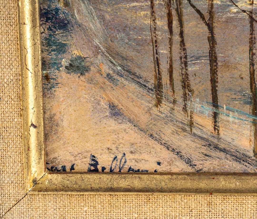 Serge Belloni (1925-2005) - Paris Autumn Light On The Pont Neuf Oil On Panel Circa 1980-photo-3
