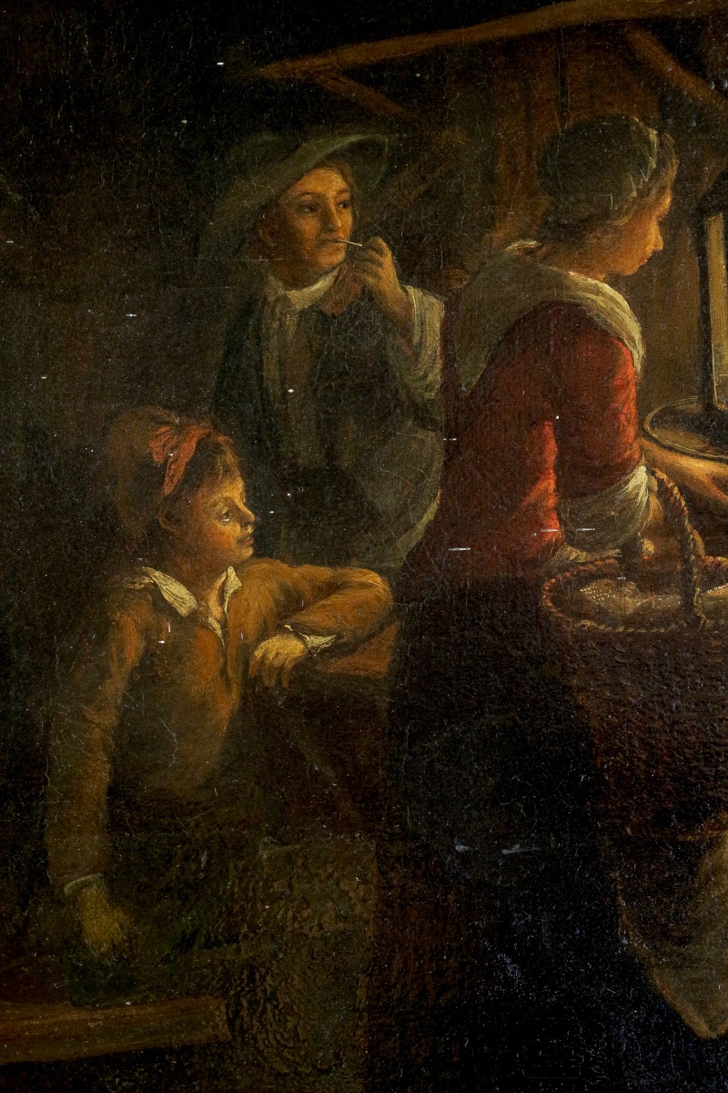 Petrus Van Schendel (1806-1870) - The Fish Market At Avond, Oil On Canvas, Circa 1840-1850-photo-4