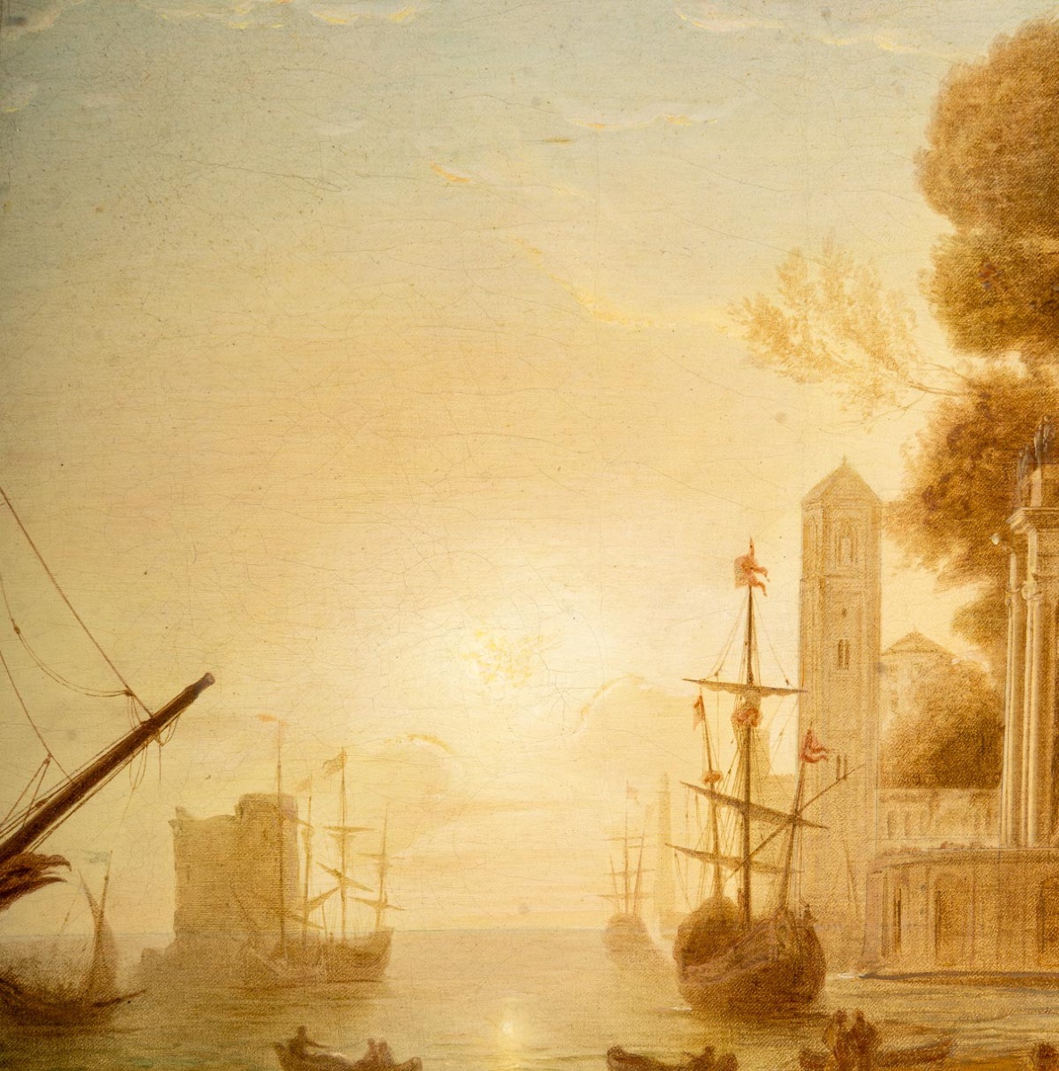 19th Century French School After Claude Gellée Dit Le Lorrain The Disembarkation Of Cleopatra-photo-4