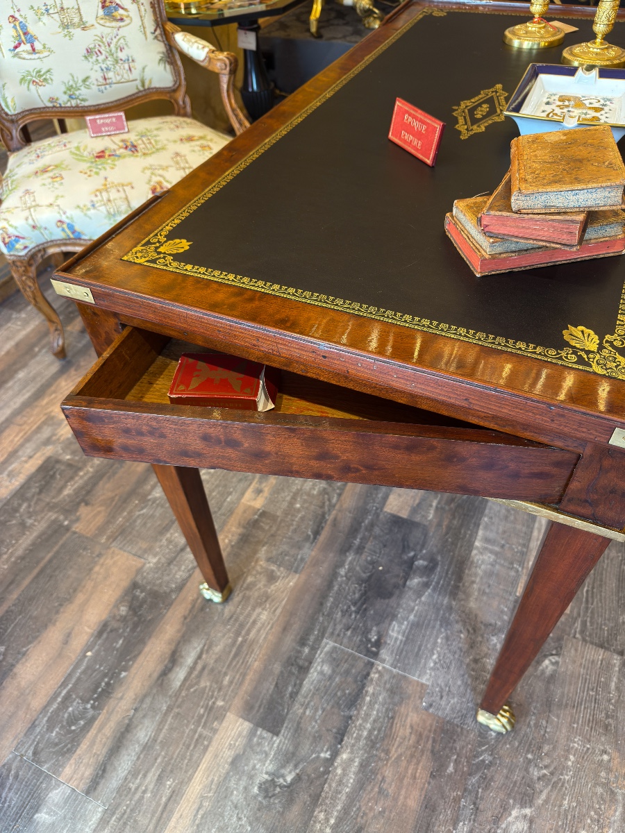 Martin-guillaume Biennais Au Singe Violet Tric-trac In Mottled Mahogany French Empire Period-photo-2