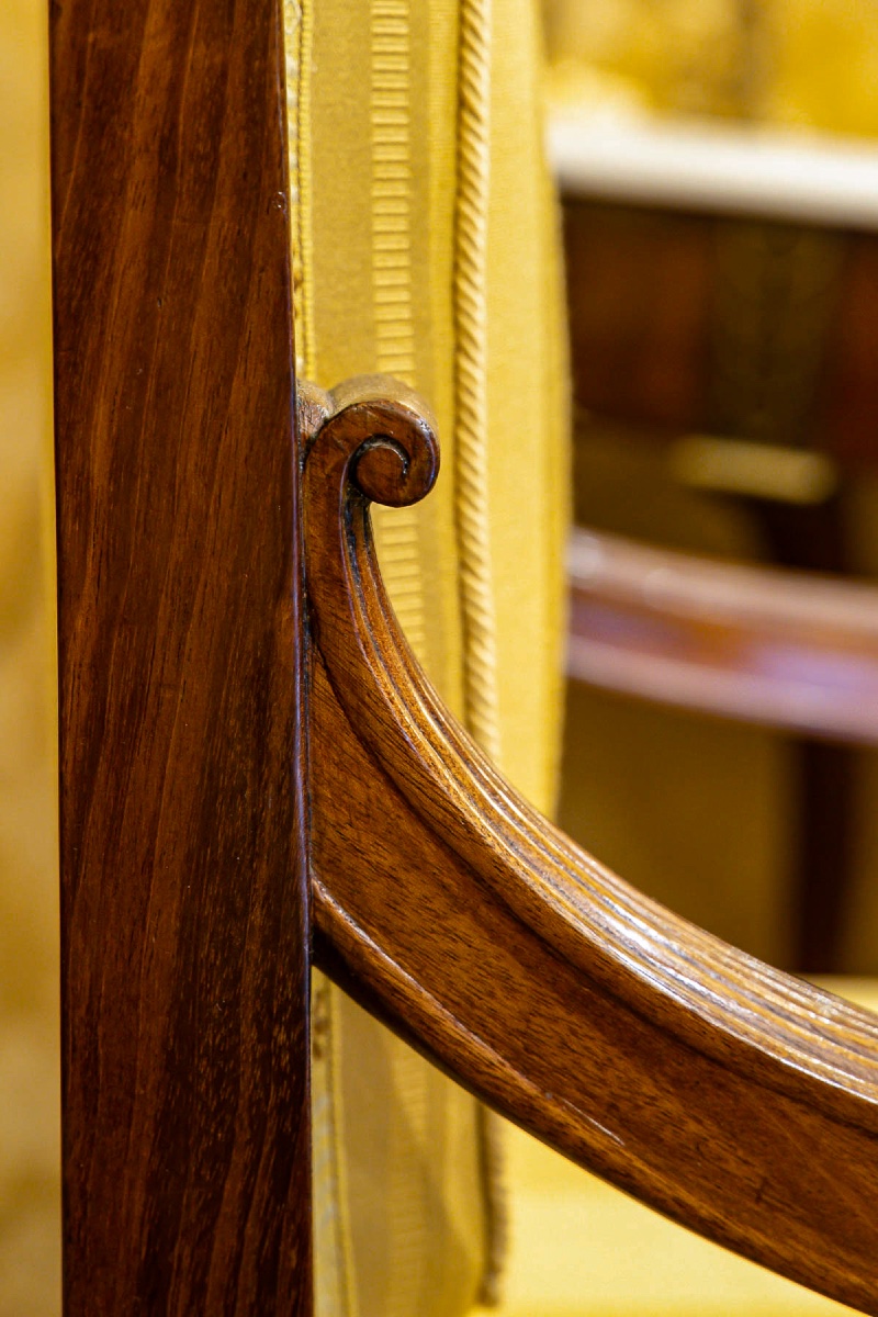 François Honoré Jacob (1770-1841) Suite de Quatre grands fauteuils en acajou d’époque Empire-photo-4