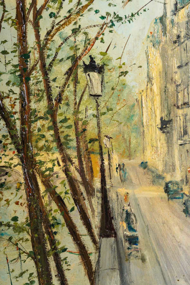 Serge Belloni (1925-2005) Paris The Pont Marie In Spring Oil On Canvas Circa 1957-photo-2