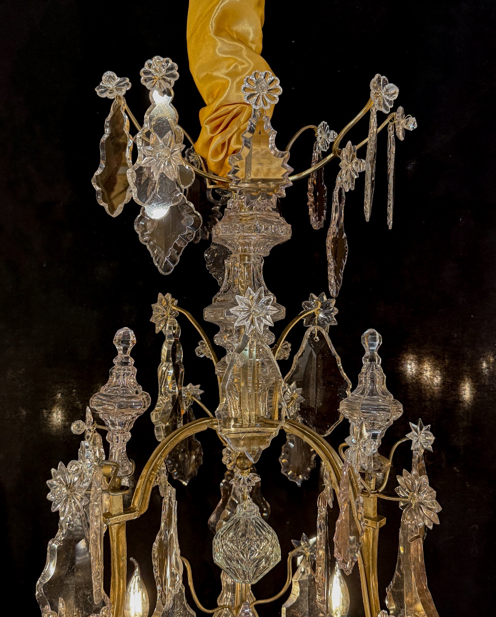 French Louis XV Period Gilt-bronze And Cut-crystal Chandelier Circa 1760–1770, France-photo-2